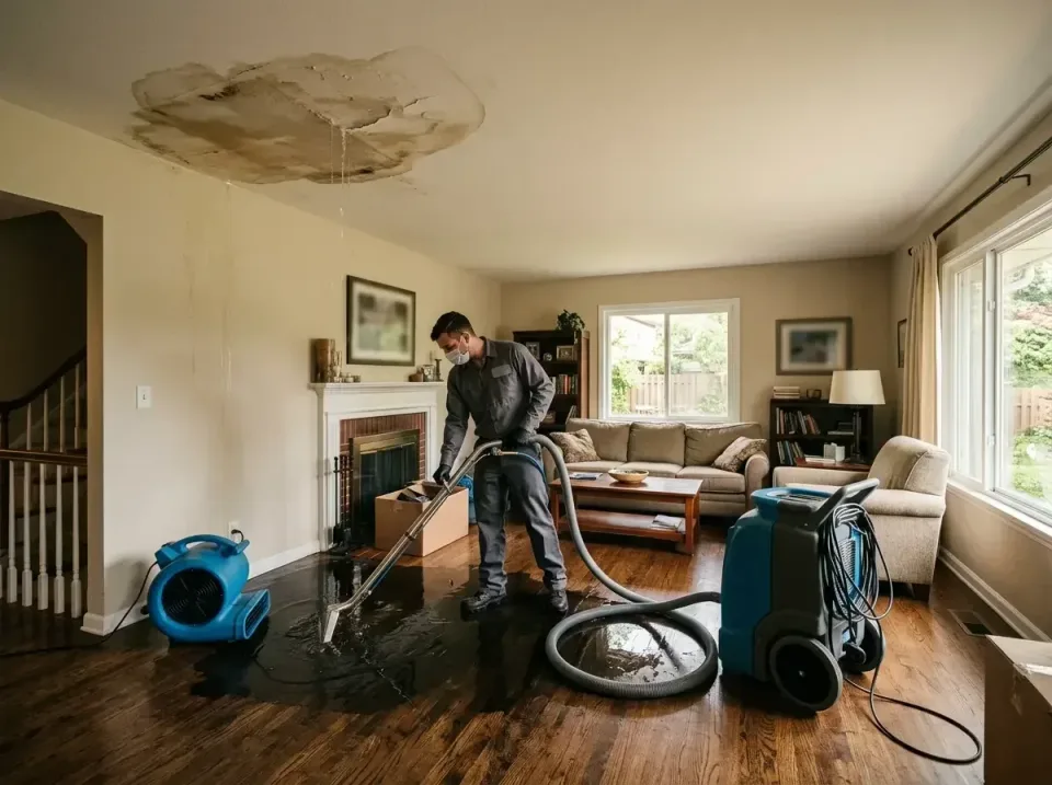 attic-pipe-burst-ceiling-drip-008 — frequently asked questions, Water Damage Restoration & Carpet Care in Collingdale, PA